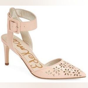 Sam Edelman Odynna Pink Cutout Ankle Strap Heels – Women’s 8M / EU 38